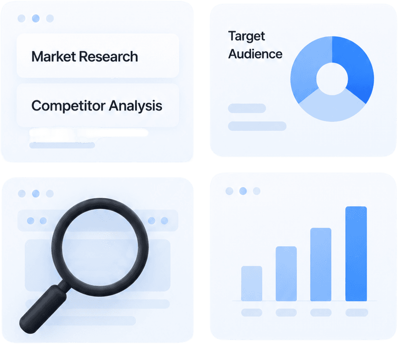 Research & Strategy illustration