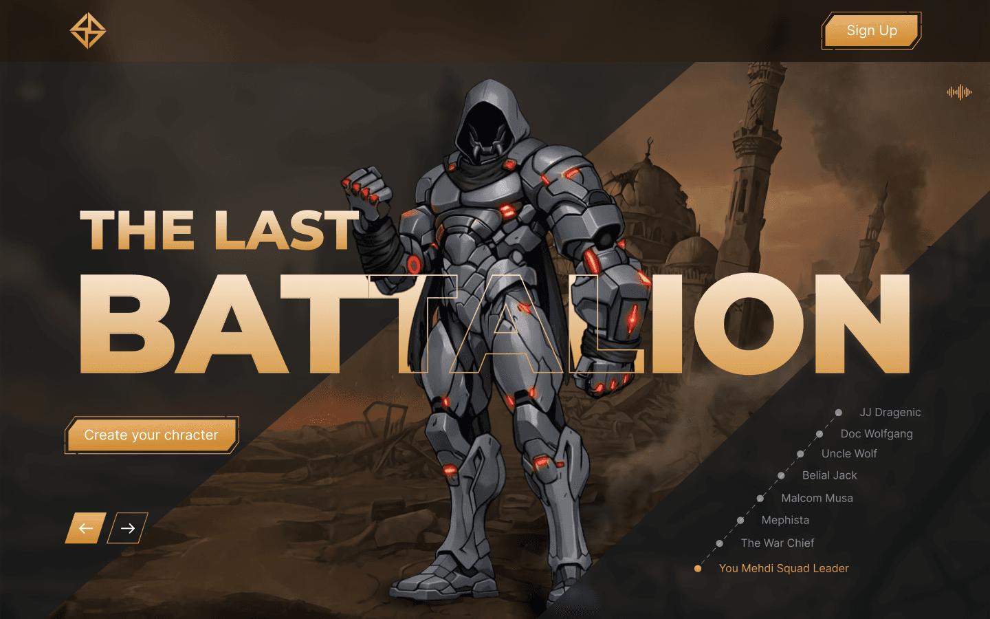 The Last Battalion desktop game lobby